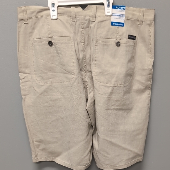 NWT Columbia Active Omni Shade Sun Protection Men's Tan Shorts Size 34 - Picture 4 of 6